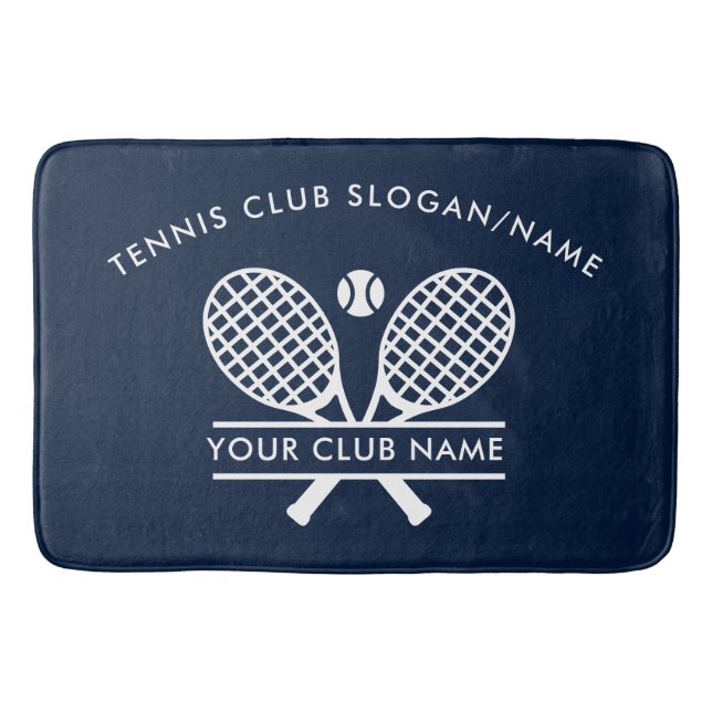 Tennis Country Club Name Team Custom Modern Badematte (Vorderseite)