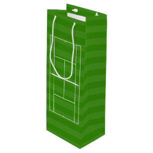 TENNIS COURT LINE MARKIERUNG Weinbeutel Geschenktüte Für Weinflaschen