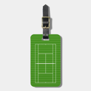 TENNIS COURT LINE MARKING Gepäckmarke Gepäckanhänger