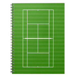 TENNIS COURT LINE MARKING Notebook Notizblock