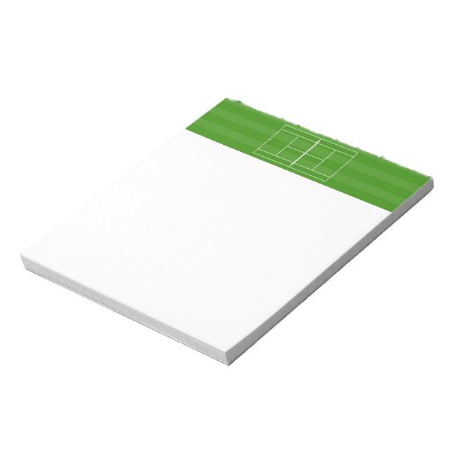 TENNIS COURT LINE MARKING NOTIZBLOCK (Rotiert)