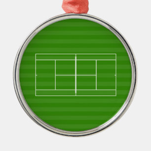 TENNIS COURT LINE MARKING ORNAMENT AUS METALL