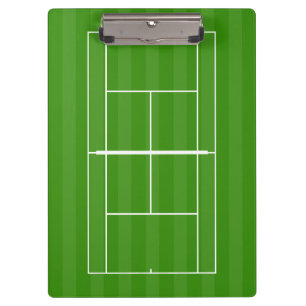 Tennis Court & Tennis Ball Klemmbrett