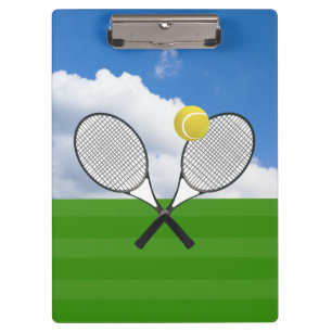 Tennis Court & Tennis Ball Klemmbrett