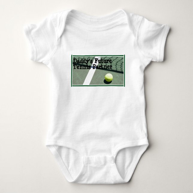 tennis_court, zukünftiger das Tennis-Partner des Baby Strampler (Vorderseite)