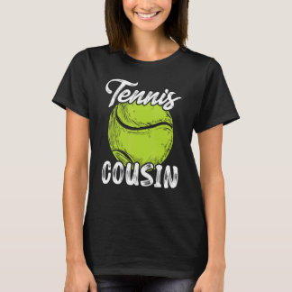 Tennis Cousin Männer Familienmatte Set Tennis Ball T-Shirt