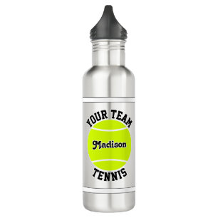 Tennis Custom Team und Name Sports Edelstahlflasche