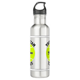 Tennis Custom Team und Name Sports Edelstahlflasche