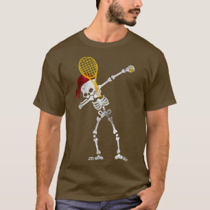 Tennis Dabbing Skeleton Pirate T-Shirt