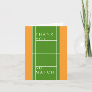 Tennis Dankeschön Karte