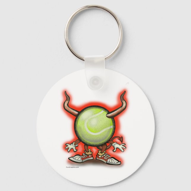 Tennis Demon Schlüsselanhänger (Vorderseite)