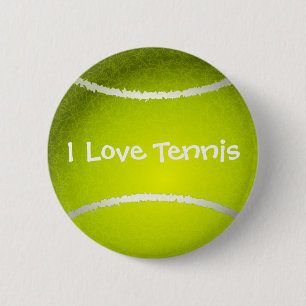 Tennis der Liebe I kundengerechter Knopf Button