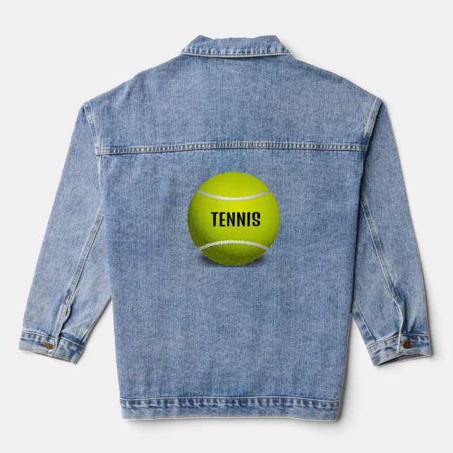 Tennis Design Denim Jacket Jeansjacke (Rückseite)