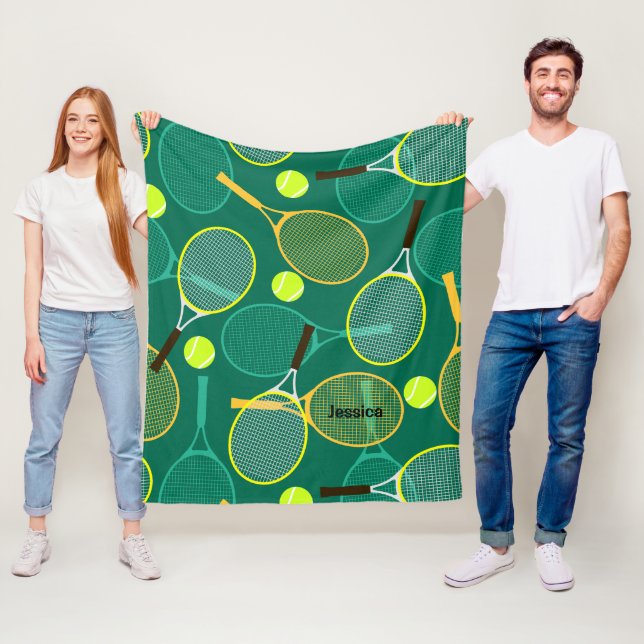 Tennis Design Fleecedecke (Beispiel)