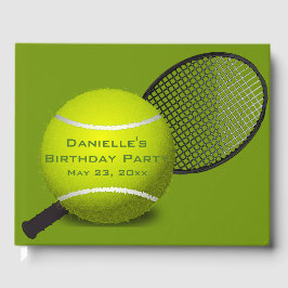 Tennis Design Gästebuch
