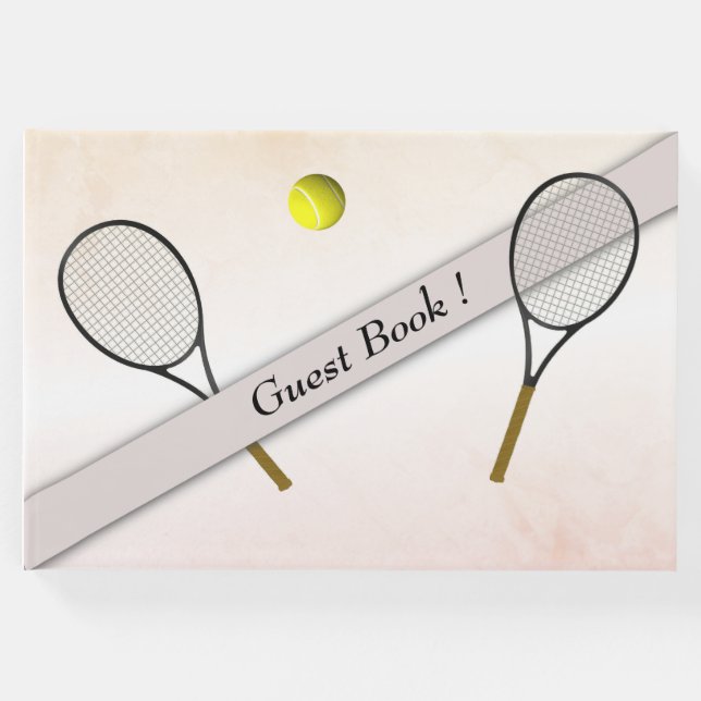 Tennis Design Gästebuch (Vorderseite)