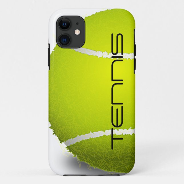 Tennis Design iPhone Case (Rückseite)