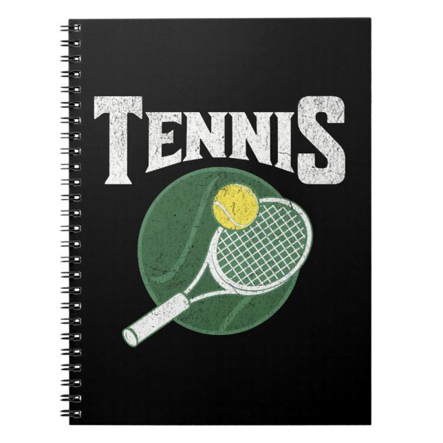 Tennis-Design Notizblock (Vorderseite)