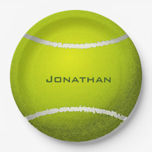 Tennis Design Paper Party Plate Pappteller