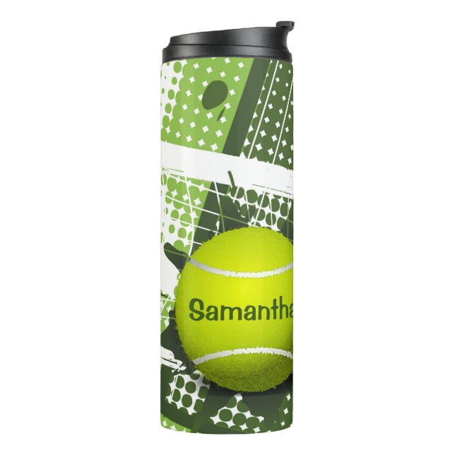 Tennis Design Thermal Tumbler Thermosbecher (Nach links gedreht)