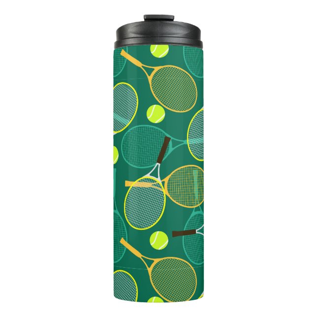 Tennis Design Thermal Tumbler Thermosbecher (Vorderseite)