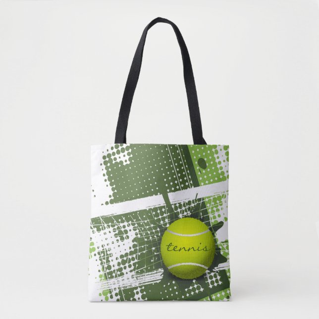 Tennis Design Tote Bag Tasche (Vorderseite)