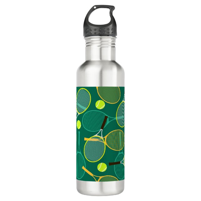 Tennis Design Water Flasche Edelstahlflasche (Vorderseite)