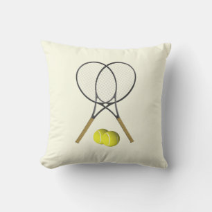 Tennis Doubles Cream Kissen