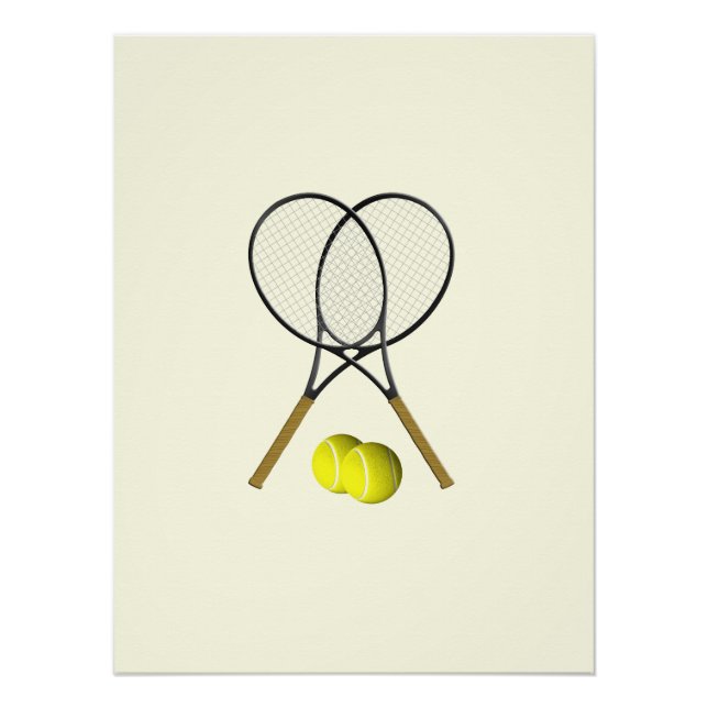 Tennis Doubles Cream Poster (Vorderseite)