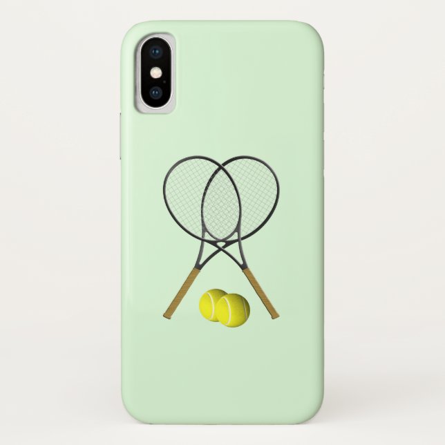 Tennis Doubles Green Case-Mate iPhone Hülle (Rückseite)
