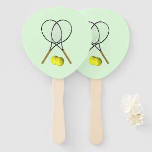 Tennis Doubles Green Fächer