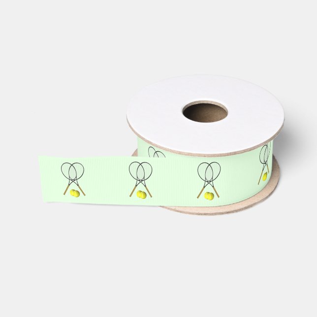 Tennis Doubles Green Ripsband (Spule)