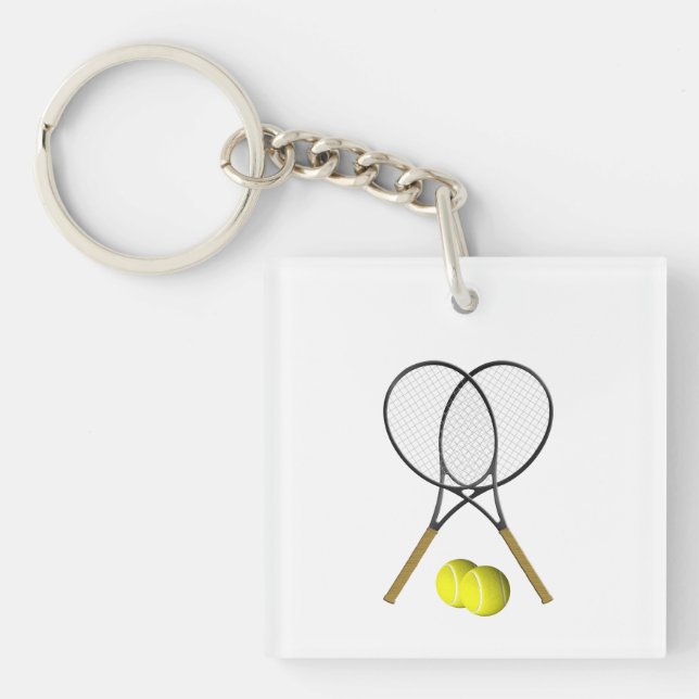 Tennis Doubles Schlüsselanhänger (Vorderseite)