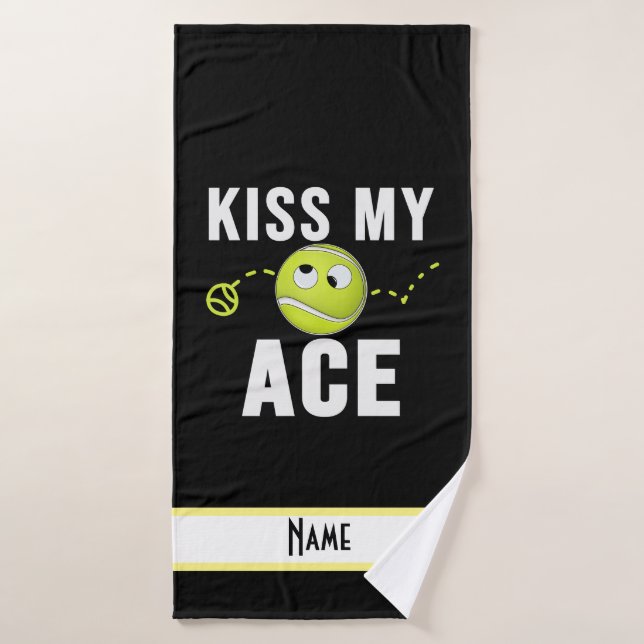 Tennis drôle dire pour le joueur de tennis serviet (Serviette de bain)