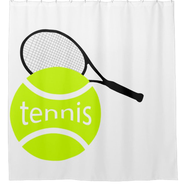Tennis Duschvorhang (Vorderseite)