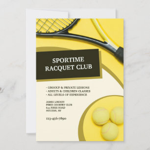 Tennis Einladung