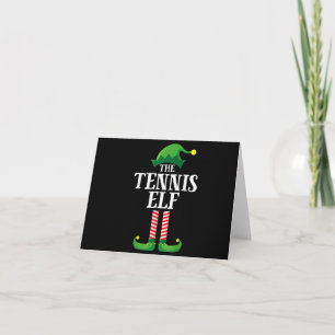 Tennis-Elf-Passende Familien-Gruppen-Weihnachtsfei Einladung