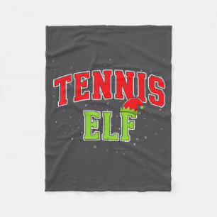 Tennis-Elf-Weihnachten-Familie-Matching-Gruppe-Xma Fleecedecke