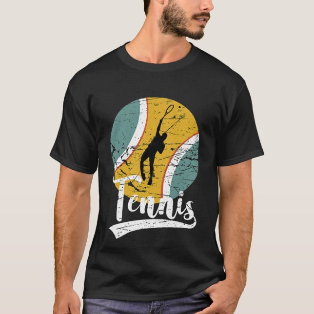 Tennis Evolution Trainer Tennis Player Mens hobby T-Shirt (Vorderseite)