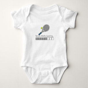 Tennis-Fähigkeiten laden Tennis-Geschenk, Tennis-F Baby Strampler