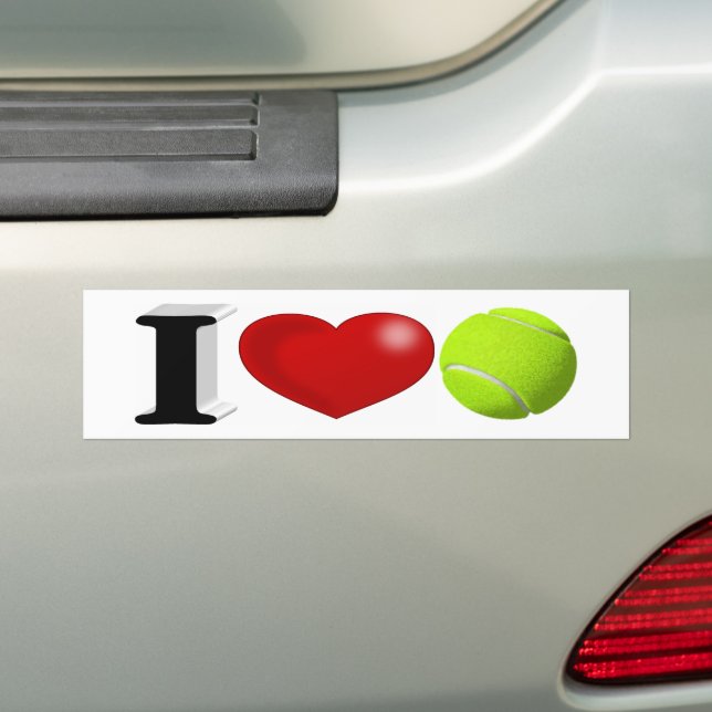 Tennis Fan Autoaufkleber (Auf Auto)
