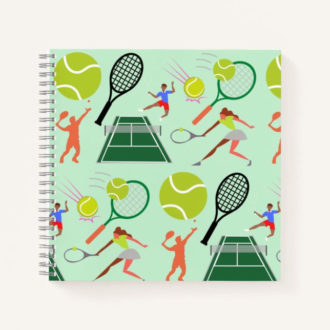 Tennis Fan Notebook Notizbuch (Vorderseite)