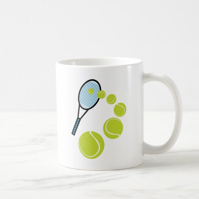 Tennis FAN-SCHEIBE-AUFSCHLAG Kaffeetasse (Rechts)
