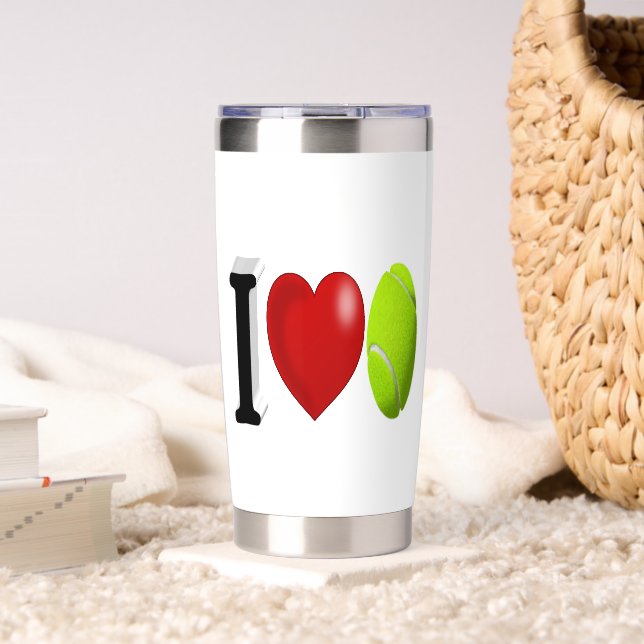Tennis Fan Thermobecher (Wohnzimmer (gedreht))