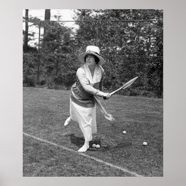 Tennis Fashion Anfang der 1900er Jahre Poster (Vorne)