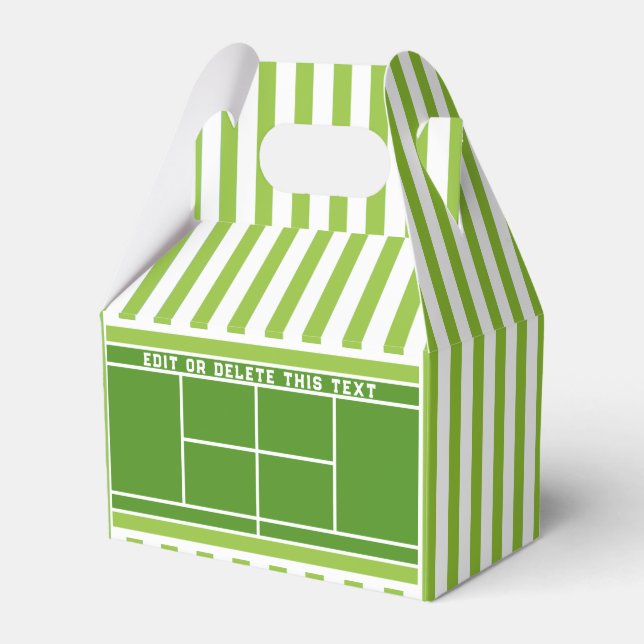 Tennis Favor Box Geschenkschachtel (Vorderseite)