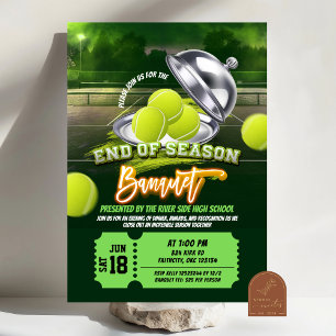 Tennis Fin de saison Banquet Party Invitation