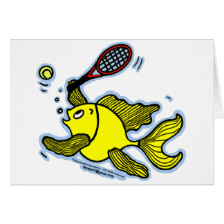 Tennis-Fische, Fische, die Tennis spielen