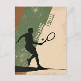 Tennis Forehand Postkarte