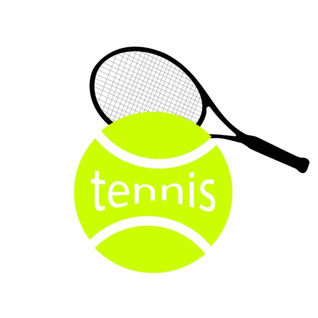 Tennis Freistehende Fotoskulptur (Vorne)